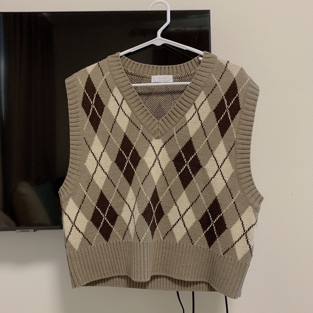 Oak+Fort argyle sweater vest